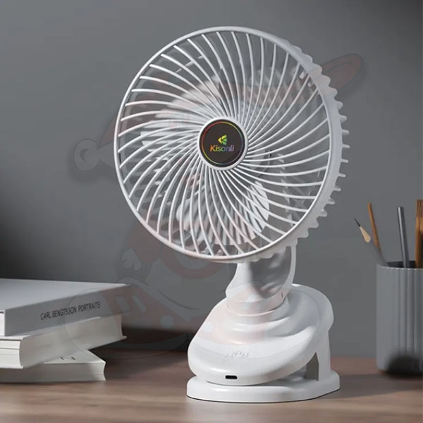پنکه گیره‌ای کیسونلی مدل F104 ظرفیت 1200میلی‌آمپر ساعت