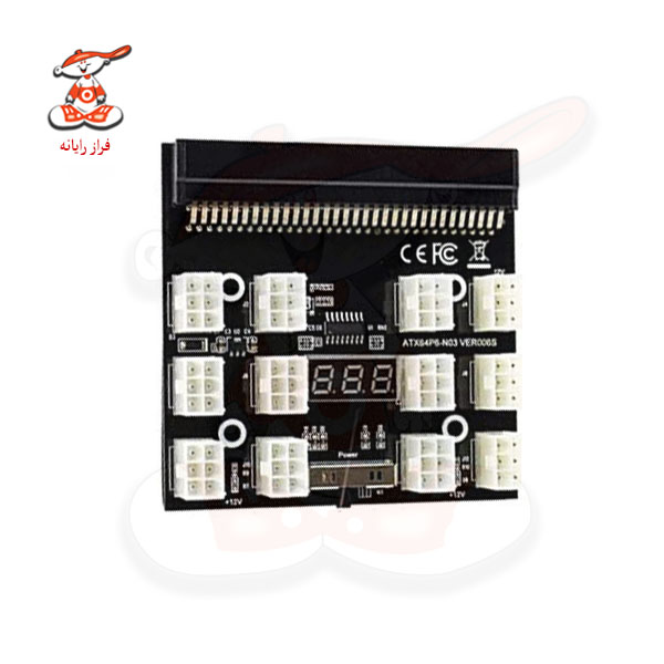 مبدل پاور سرور مدل 12port 6pin
