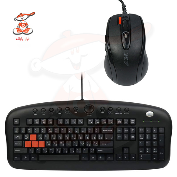 کیبورد و ماوس ایفورتک مدل KX-2810BK‏